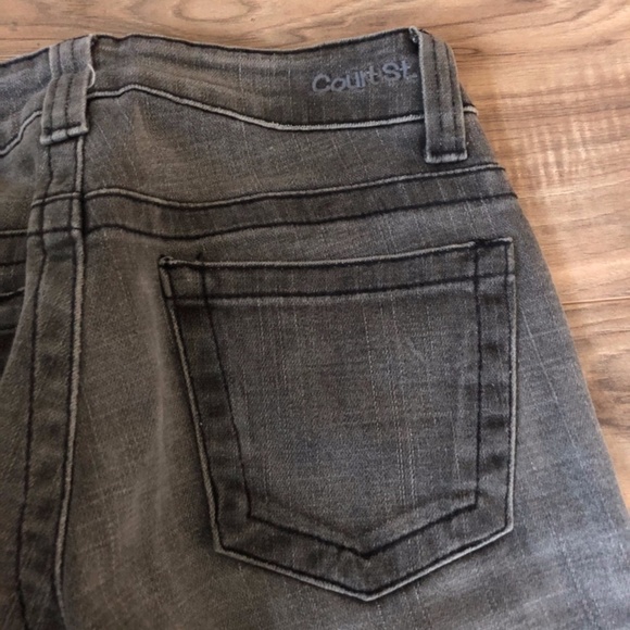 Court St Jeans Gray Straight Leg 24 - Picture 6 of 10